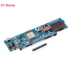 ESP8266 ESP-12F 0.96" OLED Display WiFi Clock Module Weather Forecast Micro USB Development Board with 18650 Battery Case CH340