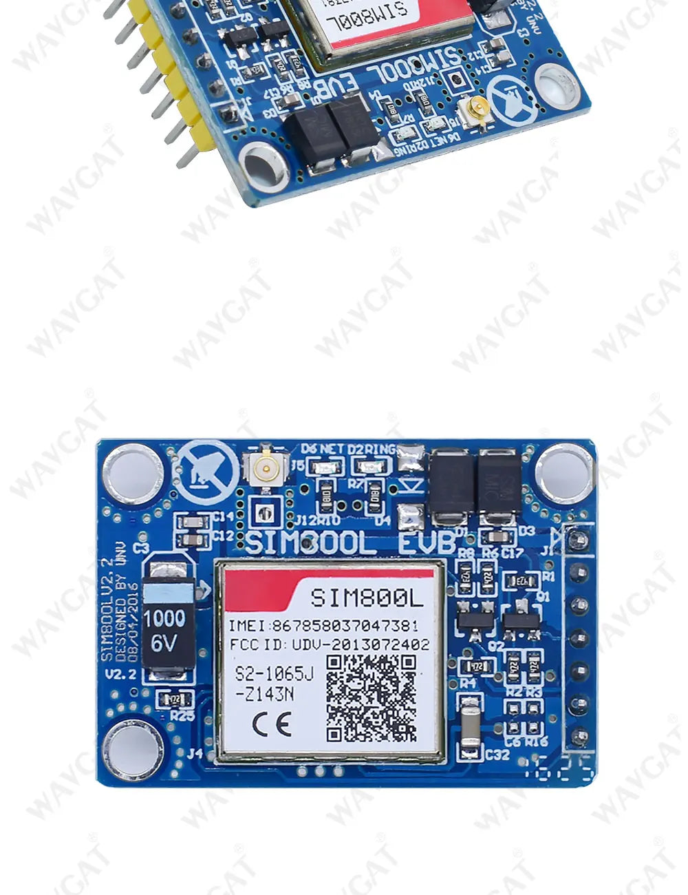 WAVGAT SIM800L V2.0 5V Wireless GSM GPRS MODULE Quad-Band W/ Antenna Cable Cap