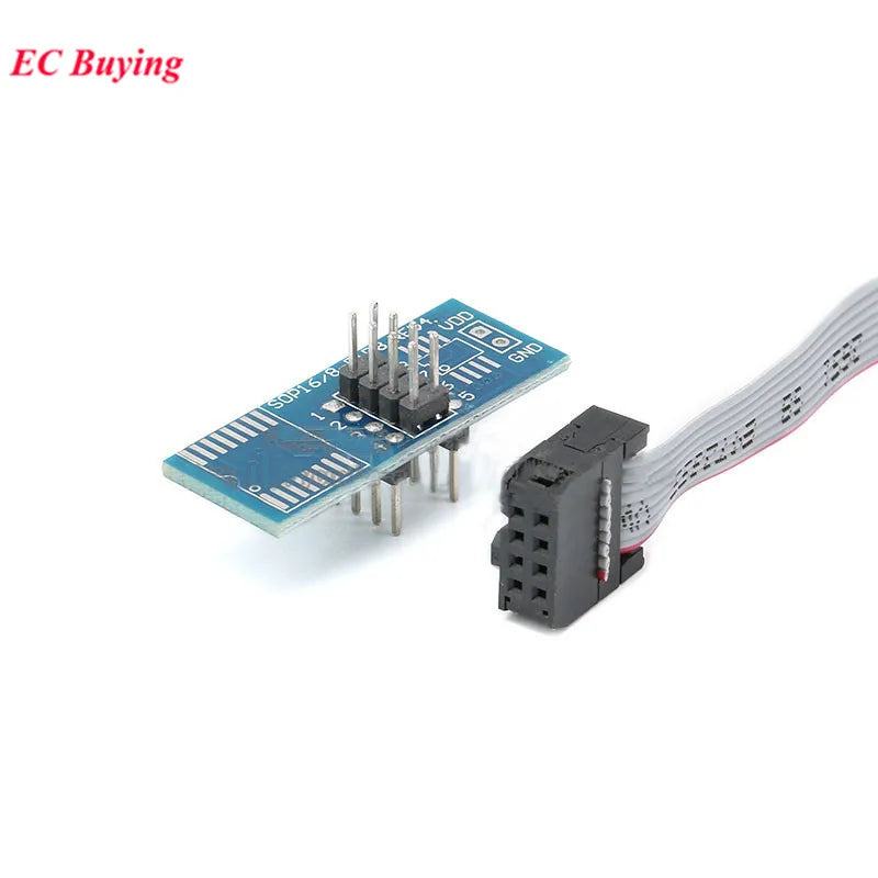 CH341A CH341B 24 25 Series EEPROM Flash BIOS USB Programmer Module SOIC8 SOP8 SOP 8 Test Clip EEPROM 93CXX/25CXX/24CX Burner ZIF