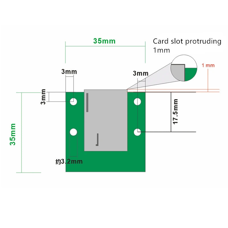 SIM Standard Cable Slot Extension Converter FPC Cable with 15cm 30cm 2FF 3FF 4FF Nano Postive size to Full Size  PCB fixed board