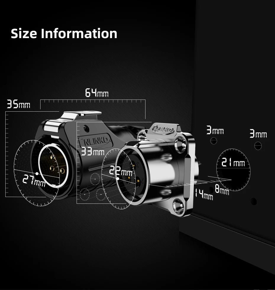CNLINKO M20 Upgraded High Quality LP20 2 3 4 5 7 9 12 14 Pin Connector Circular Industrial Loose-proof IP68 Waterproof Connector