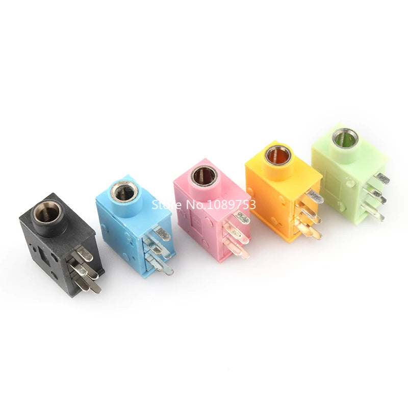 5/10/20Pcs Headphone Jack Socket PJ-325 3.5MM Stereo 3.5 Audio Earphone Connector PJ325 Audio Jack Socket Multicolor