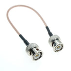5Pcs-20Pcs RG316 BNC male to BNC male plug Q9 connector crimp RF Coaxial Pigtail Coax Jumper extension Cable FPV 15cm 30cm 50cm