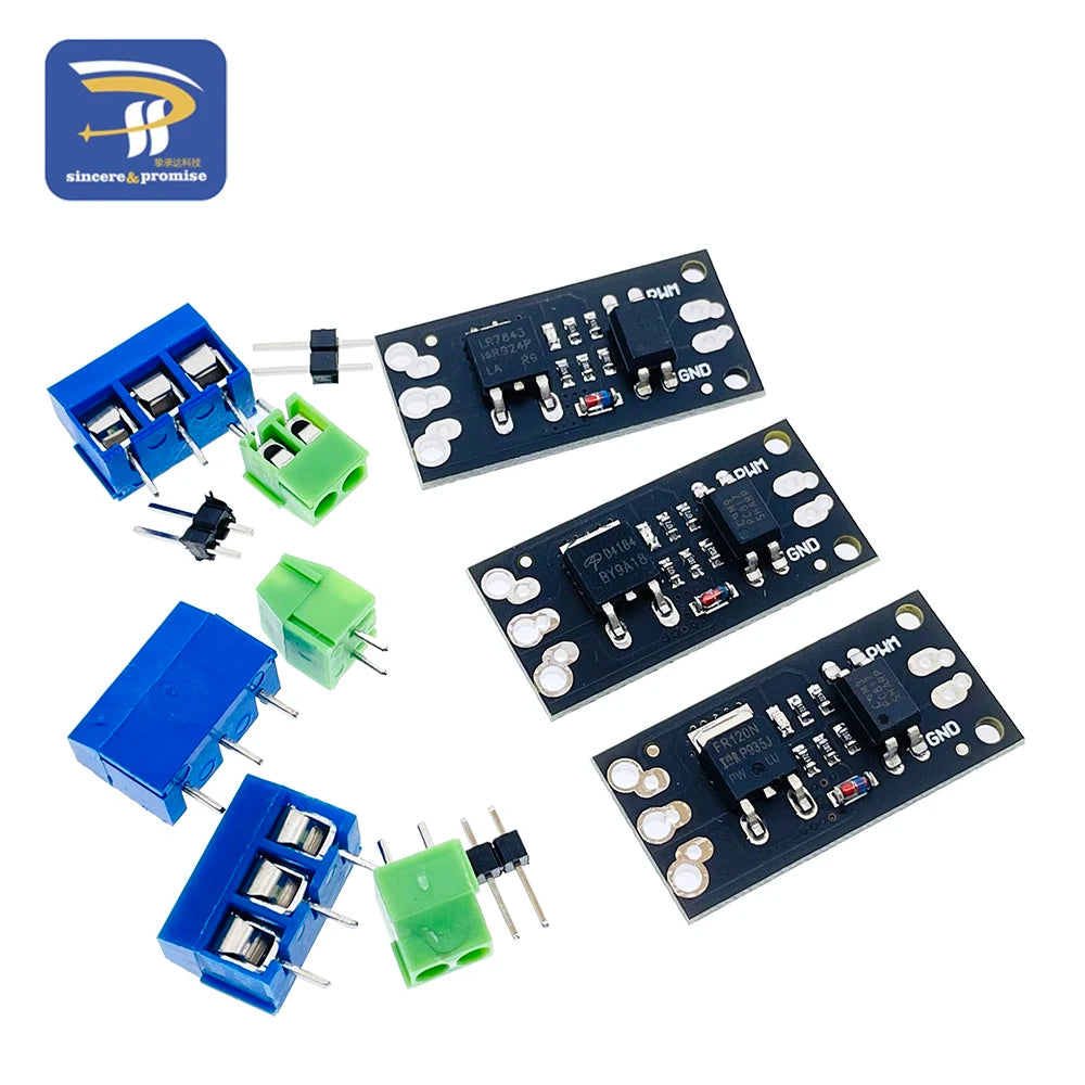 Isolated MOSFET MOS Field Effect Tube Module 3V / 5V FR120N LR7843 D4184 AOD4184 Board Replacement Relay For Arduino and MCU