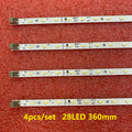 4pcs/set 28LED 360mm LED Backlight For E129741 32PFL6606H/60 32HFL5573D GT0326-1 GT0326-2 GT0326-4 Sharp Screen LK315D3LA63