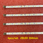 4pcs/set 28LED 360mm LED Backlight For E129741 32PFL6606H/60 32HFL5573D GT0326-1 GT0326-2 GT0326-4 Sharp Screen LK315D3LA63