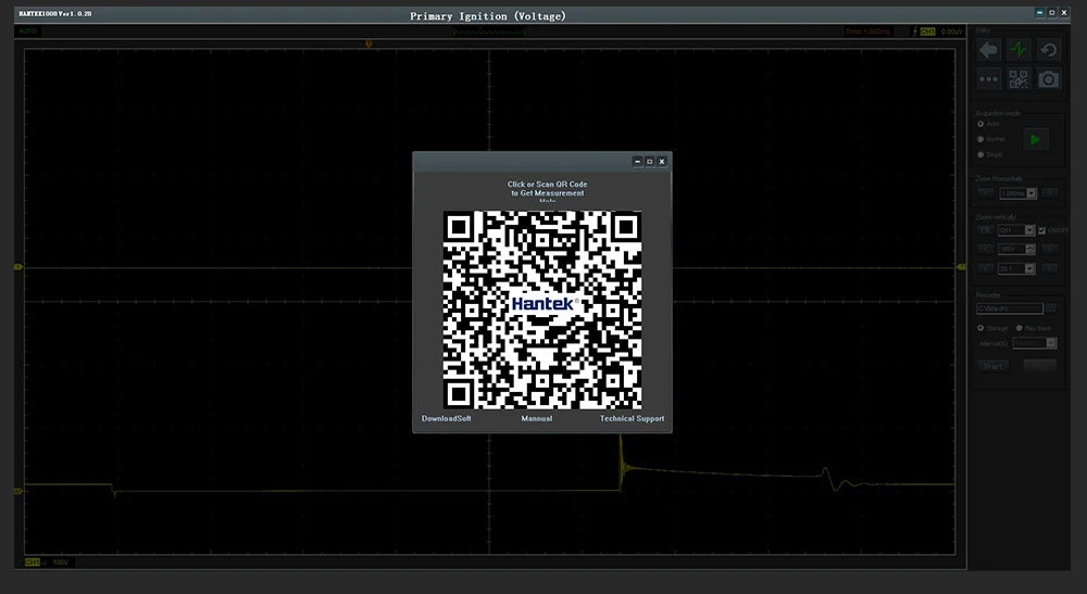 Hantek 1008C Automotive Oscilloscope with Passive Attenuator HT201 HT25 Auto PC Storage USB 8 Channels Programmable Generator