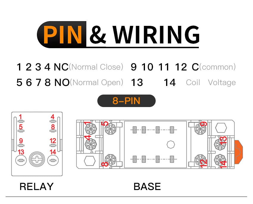 Relay MY4P HH54P MY4NJ Coil General DPDT Micro Mini Electromagnetic Relay Switch with Socket Base LED AC 110V 220V DC 12V 24V