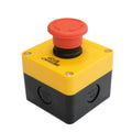 1Pcs One Hole Waterproof Plastic Emergency Stop Mushroom Head Yellow AKA1 Push Button Box Switch Elevator ES542 22mm IP65