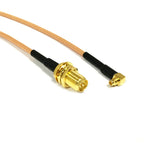 RP SMA Female Switch MMCX Male Right Angle Pigtail Cable RG316 RG174 RG178 15cm 6" Wholesale Fast Ship