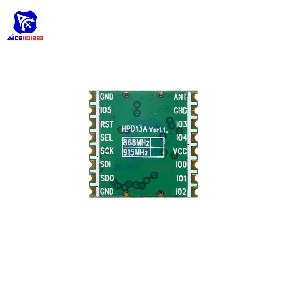 diymore HPD13A 840 -945MHz SX1276 Wireless Transceiver Modble LoRa Data Transmission SPI Remote Control Board for Arduino