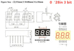 5Pcs 0.28 Inch Digital Tube LED Display 1Bit 2Bit 3Bit 4Bit Display Common Anode / Cathode 0.28"/0.36"/0.4"/0.56" 7 Segment Red