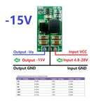 DDUB12NA 3W +/- Voltage Converter Positive to Negative Power Supply DC-DC Boost-Buck Module +5~+28V to -5V -10V -12V-15V