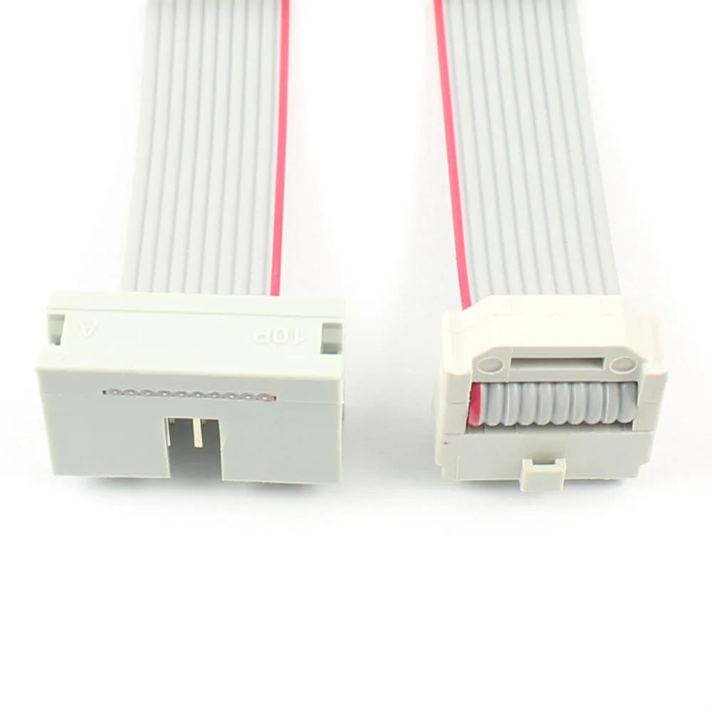 1pcs 2.54mm Pitch DC3 IDC FC Female To Male 10/14/16/20/26/30/34/40/50/64 Pin Connector Flat Ribbon Data Cable 10CM 20CM 30CM