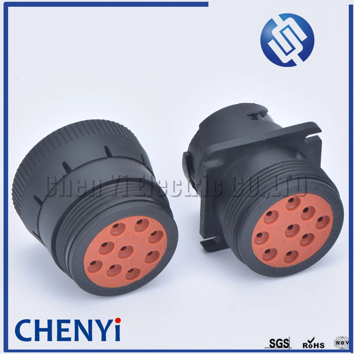 9 pin waterproof auto connector Diagnosctic Tool  circular Connector HD16-9-1939P HD16-9-1939S for Track J1939 For Deutsch