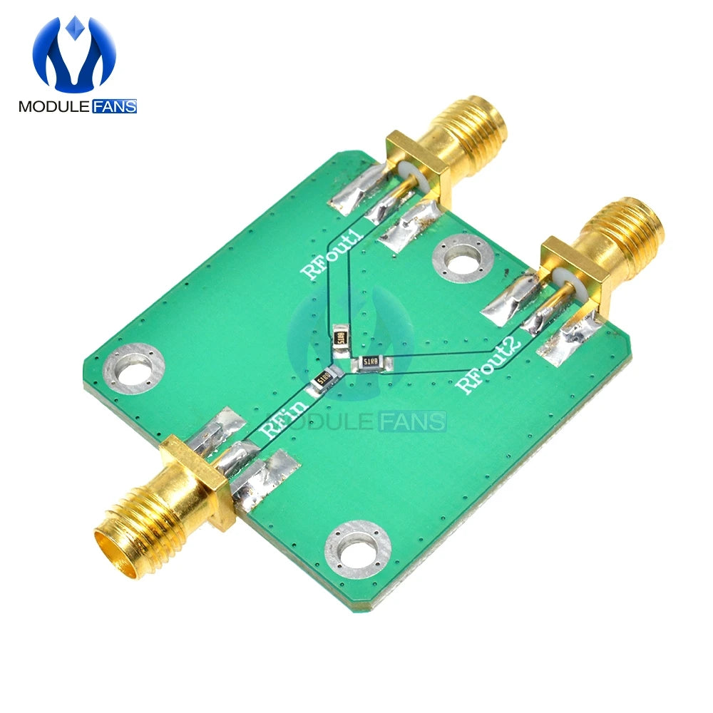 RF Microwave Resistance 6dB 50 Ohm RF Power Splitter Power Divider Splitter 1 To 2 Combiner SMA Radio Frequency Divider DC-5GHz