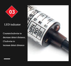 Waterproof Reflective Laser Photoelectric Switch Sensor Detector 20m Distance NPN PNP Output For Barrier Gate Alarm