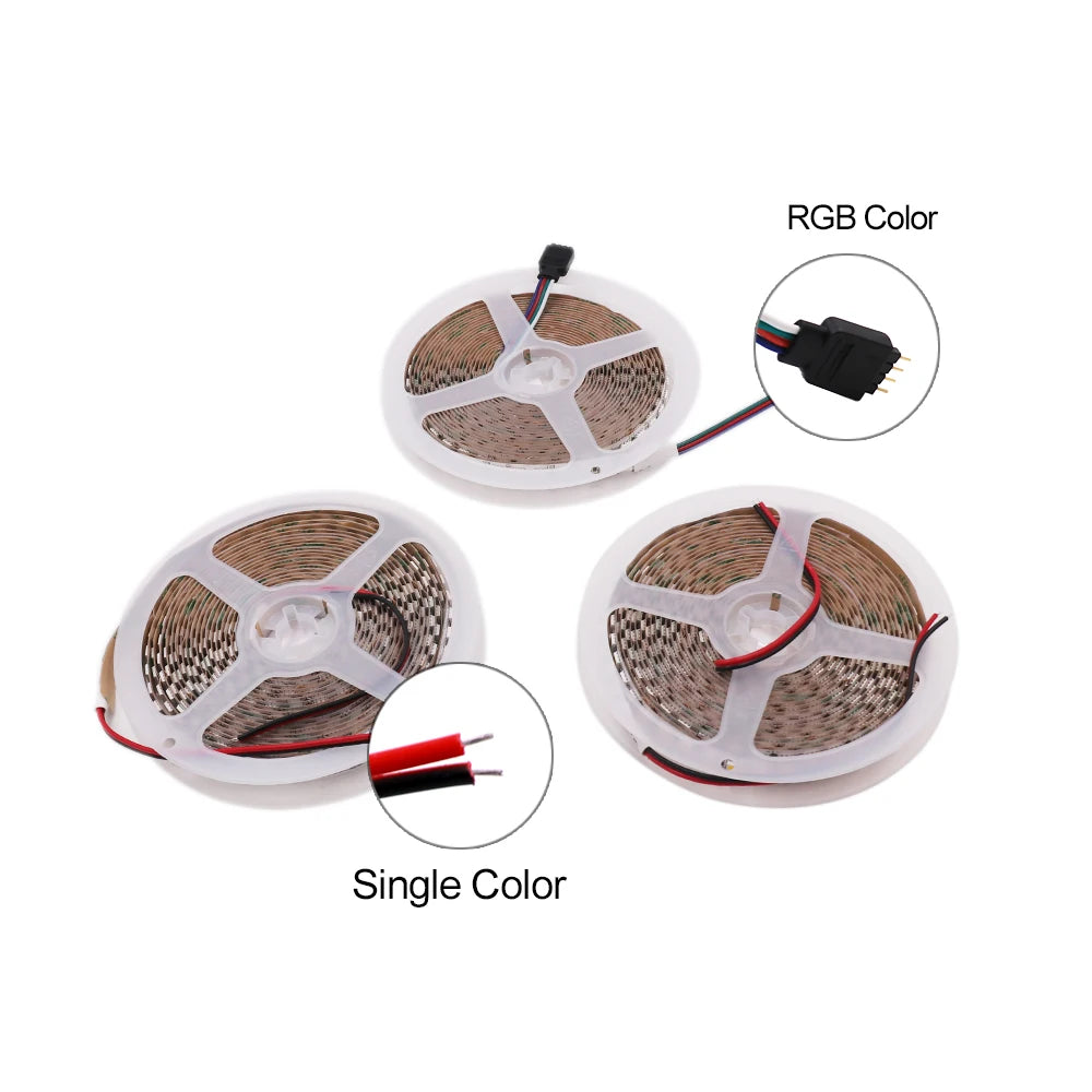 LED Strip 5050 RGB CCT RGBCCT RGB White Lights 12V 24V Waterproof 5M 300LED Blue Warm White LED Tape Lights Flexible
