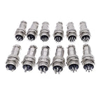 10Set Metal Connectors GX20 2-Pin Circular Female Male 3-Core 4-Core Aviation Plug Quick Plug Cable Connector