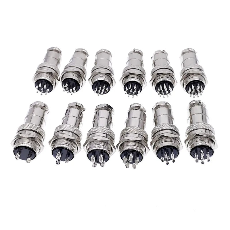 10Set Metal Connectors GX20 2-Pin Circular Female Male 3-Core 4-Core Aviation Plug Quick Plug Cable Connector