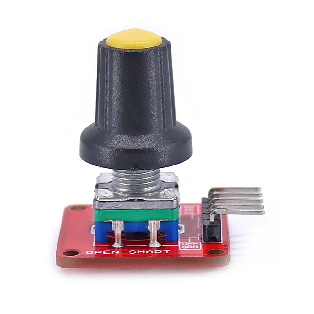 OPEN-SMART EC11 Rotary Encoder Module 360 Degree Incremental Pulse Potentiometer Volume Control Knob with Button for Arduino