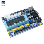 DC 12V PIC16F877A PIC Minimum System Development Board Emulator JTAG ICSP Program Minimum System Microcontroller Module