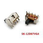 10PCS Slide Switch Micro-power Toggle Switch Single and Double-row Direct-inserted Horizontal Sliding Second Gear Third Gear