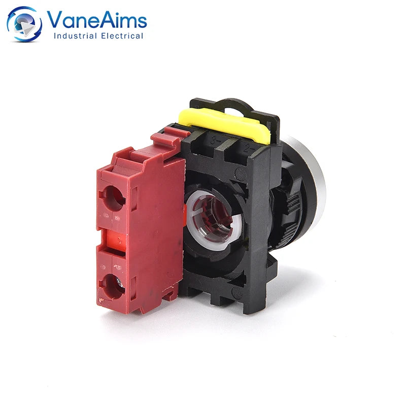22mm LA36M Push Button Switch Momentary Reset Self Locking Power Button Switch Red Green Blue Yellow Black 12V 24V 220V 10A