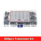 600pcs 15Values Transistor Set TO-92 30-160V 50-1000mA NPN PNP Assorted kit