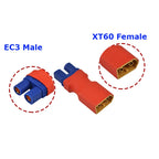 Amass Adapter XT60 to XT90 EC5 EC3 TRX T Deans XT30U Female Male Connectors 4.0mm Banana Plug RC Lipo Battery Control Parts DIY