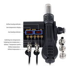 JCD 2 in 1 750W Hot Air Gun LCD Digital Display Welding Soldering Rework Station for Cell-phone BGA SMD PCB IC Solder Iron 8898
