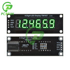 0.36 inch 6-digit LED Display Tube (decimal) 7 Segments Black TM1637 Red/Green/Yellow/Blue/White LED Display Module For Arduino