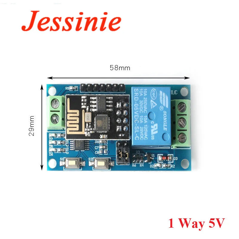 ESP8266 ESP-01 5V 12V 1 2  4 Way WiFi Relay Module Things Smart Home Remote Control Switch ESP01 WIFI Wireless Module Phone APP
