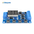 DDC-432 DC 5V-30V Dual MOS Time Delay Relay High Level Trigger LED Digital Display Cycle Time Timer Delay Switch Circuit 12V 24V