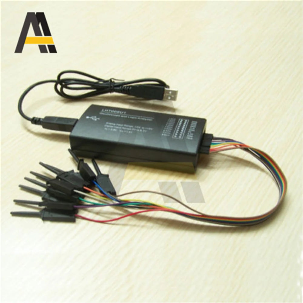 LHT00SU1 8-Channel Logic Analyzer Virtual Oscilloscope I2C SPI CAN Uart USB Connection 16Mhz With Testing Clamp Line USB Wire