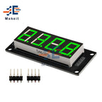 0.56 inch 0.56" TM1637 4-Digit 7 Segments Digital Tube Clock Module 4 Bits Double Dots LED Display Screen Board for Arduino