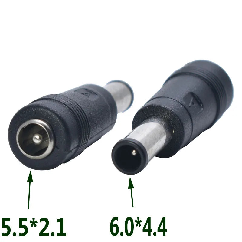 1 PCS 5.5 X 2.1 Mm Female to 6.0 X 4.4 Mm Male DC Power Connector Adapter Converter 5.5*2.1 to 6.0*4.4 Mm For Sony Laptop