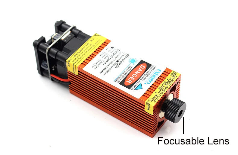 OXLasers 520nm 1W Green Laser Module 12V Focusable DIY Laser Head 1000mW Diode Laser for Stage Laser Bird Repellent