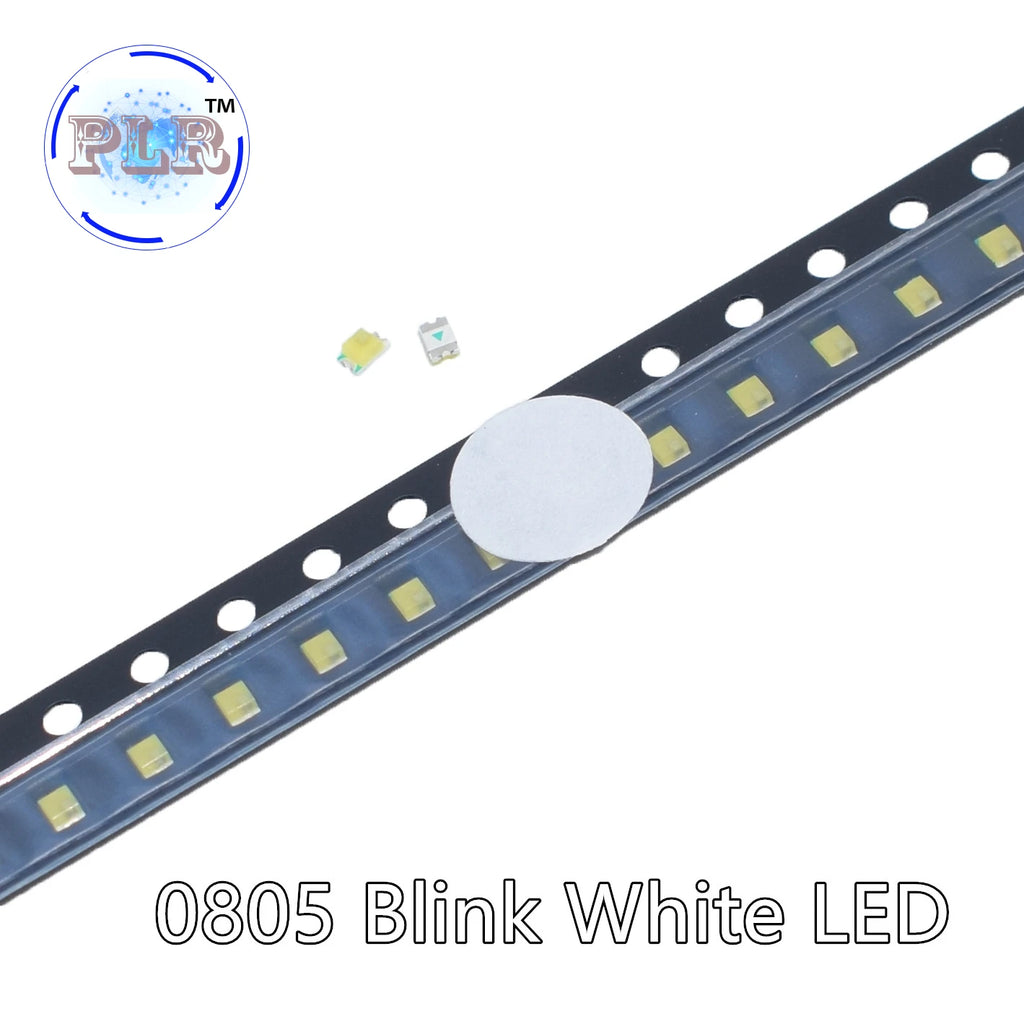 100pcs 0805 Flash LED SMD Diodes White RED Blue Green Yellow Orange RGB PLR Emitting Alto Brilho 0805 Blink Color Change