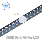 100pcs 0805 Flash LED SMD Diodes White RED Blue Green Yellow Orange RGB PLR Emitting Alto Brilho 0805 Blink Color Change