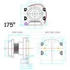 OV5647 Camera for Raspberry PI 4B 3B+ B Type Large Lens 75 175 Degree Night Vision Automatic Switching IR-CUT HD 5MP 1080P