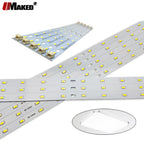 LED PCB 4W 6W 8W 220-520mm Length Bar Strip SMD5730 Aluminum Lamp Plate Ceiling/Tube Light Retrofit Ofiice Source Board Replace