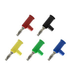 5/10Pcs 4mm Stackable Banana Plug Screw Type Connector Nickel Plated for Speaker & Multimeter No Welding Required