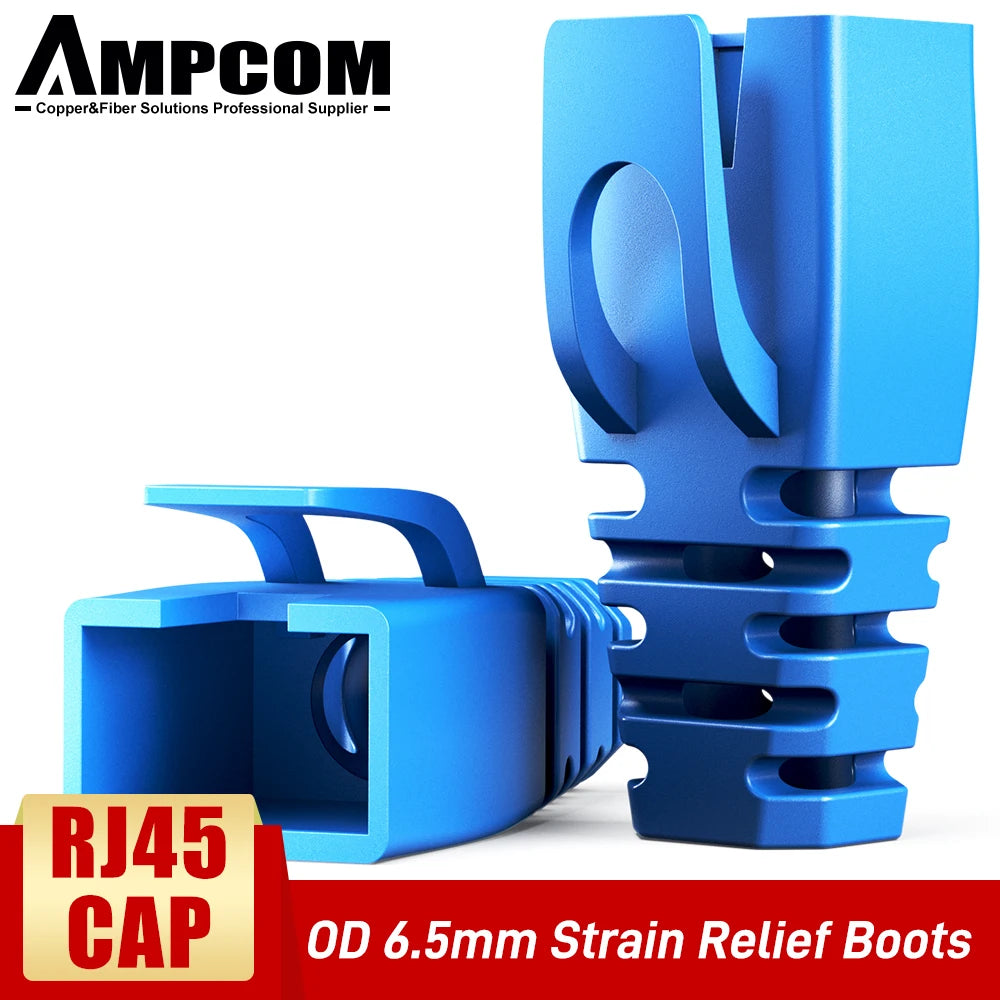 AMPCOM  Ethernet Network Cable Strain Relief Boots Cable RJ45 Connector Plug Covers 6.5/7.5/8.0mm for CAT8 CAT7 CAT6A CAT6 CAT5E
