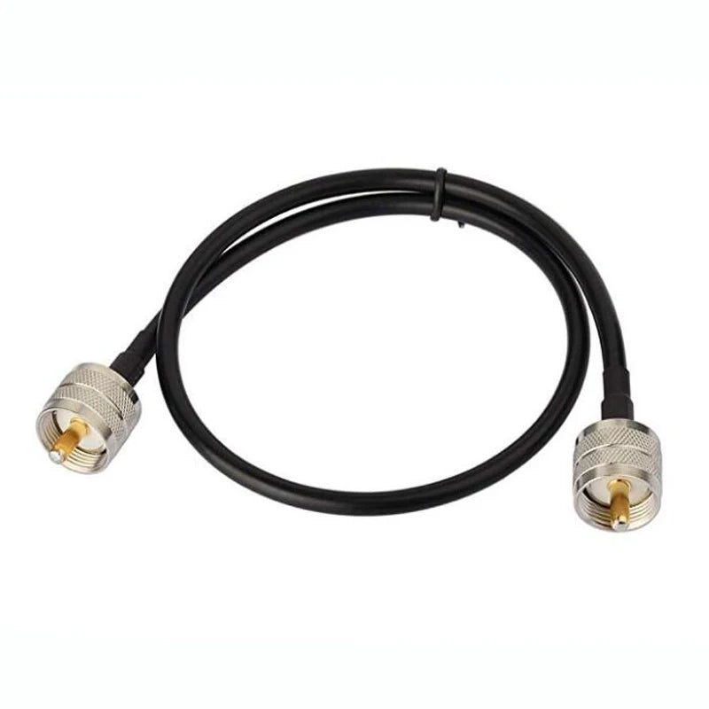 JX Store RF Coaxial Cable UHF Male to Male Connector UHF PL259 Male to UHF Male PL259 RG58 Pigtail Cable 30cm-20m