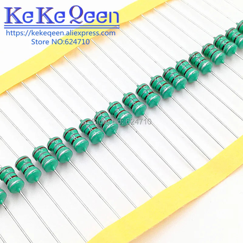 0510 1W Inductor Color Ring Inductance 1UH-10MH 12 15 22 27 33 47 56 68 82 100 220 330 470 680 820UH 1MH 1.2 1.5 2.2 3.3 4.7MH