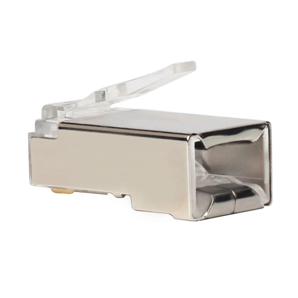 Xintylink Ethernet Cable Connector RJ45 Plug Male LAN Network Cat5e 8P8C Jack RG RJ 45 STP Shielded RG45 Cat 5 Cat5 50pcs 100pcs