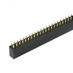 5-100Pcs Single Double Row Female 2.54MM Spacing Pin Socket Female Header Connector 2P 3P 4P 5P 6P 7P 8P 10P 11P 12P 14P 20P 40P
