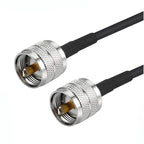 JX Store RF Coaxial Cable UHF Male to Male Connector UHF PL259 Male to UHF Male PL259 RG58 Pigtail Cable 30cm-20m
