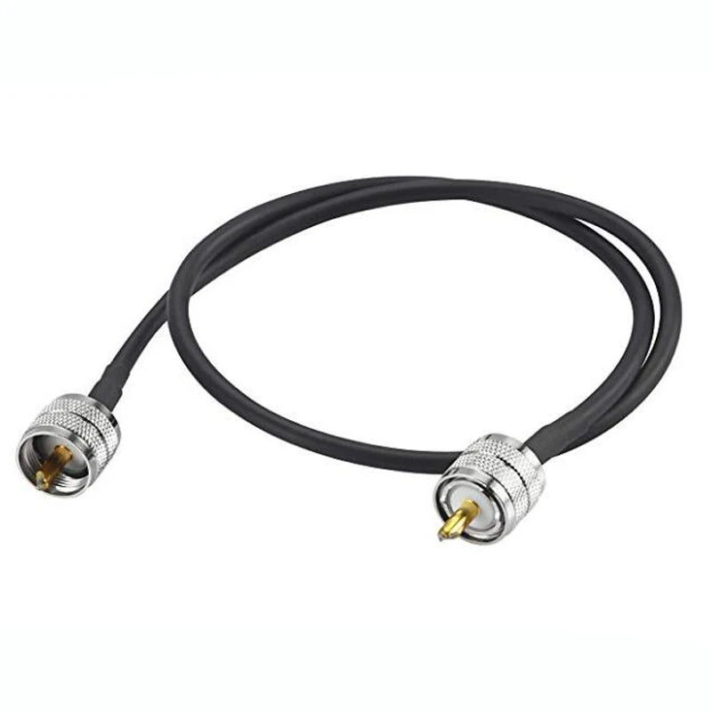 JX Store RF Coaxial Cable UHF Male to Male Connector UHF PL259 Male to UHF Male PL259 RG58 Pigtail Cable 30cm-20m